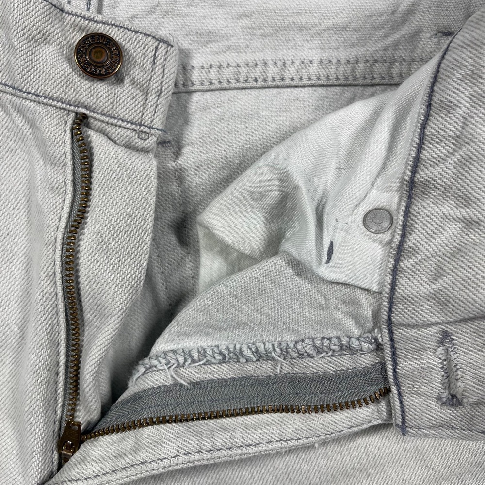 Levis 506 Jeans Mens 32(30)x32(30) White Distressed USA Vintage Straight Leg - Picture 9 of 16